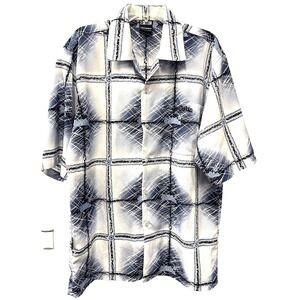 Southpole Vintage Retro Y2K Buttondown Short Sleeve Mens‎ Shirt size Medium